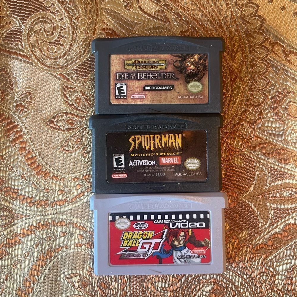 Game Boy Advance 3-Game Bundle - Spider-Man, Dragon Ball GT, Dungeons & Dragons